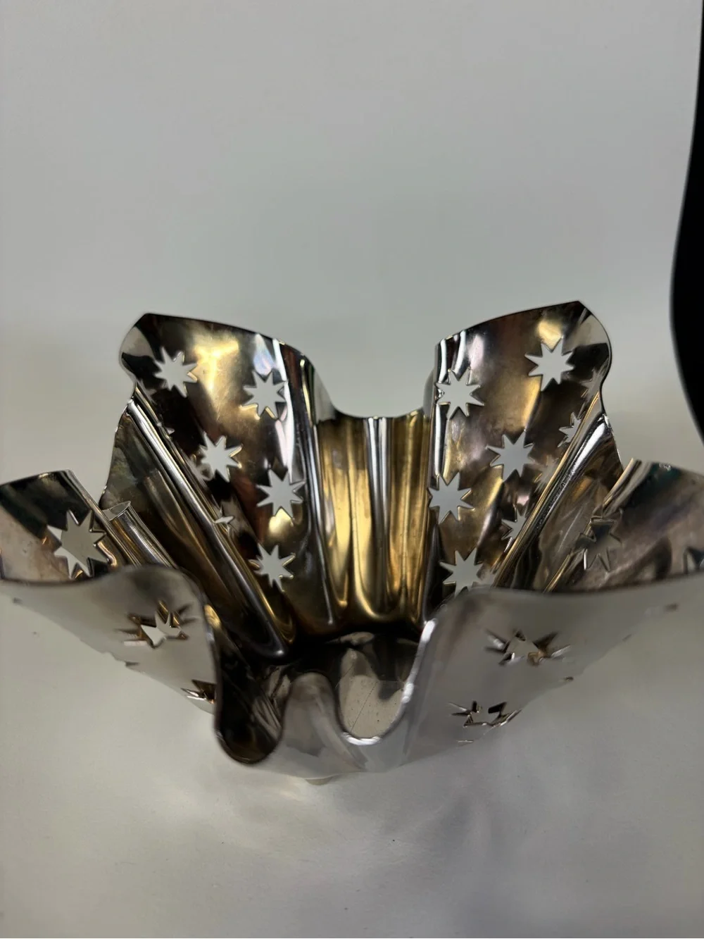 Vintage Godinger Handkerchief candle holder